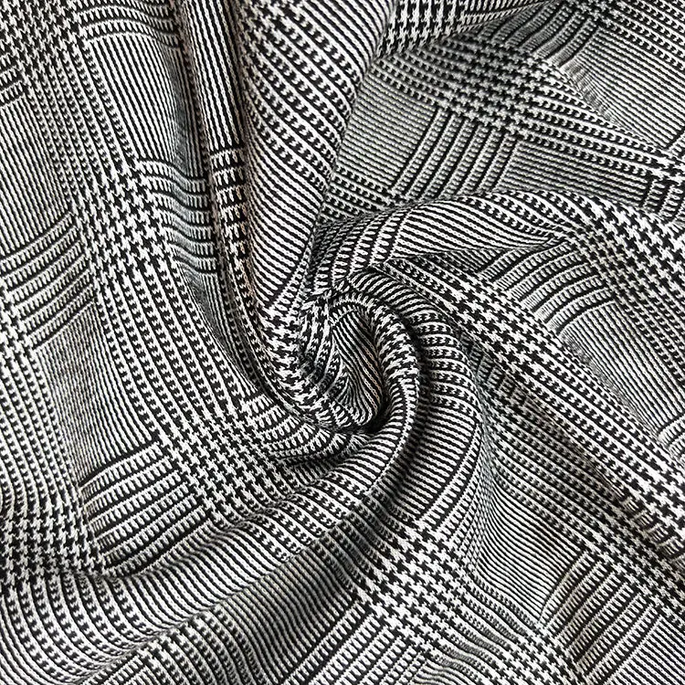 New Design Popular Men Suits Nr Ponte Di Roma Fabric 68%Rayon White Printed Fabric