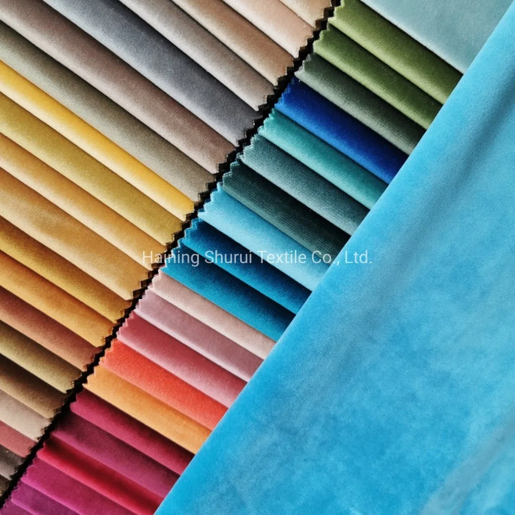 100% Polyester Knitting Velvet Fabric for Mattress Border Bed and Sofa Upholstery Cover