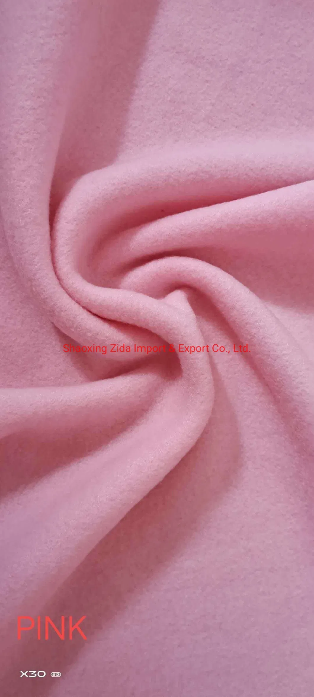 FDY 150d/96f Double Side Brush Fabric Without Anti-Pilling Soild Fabric